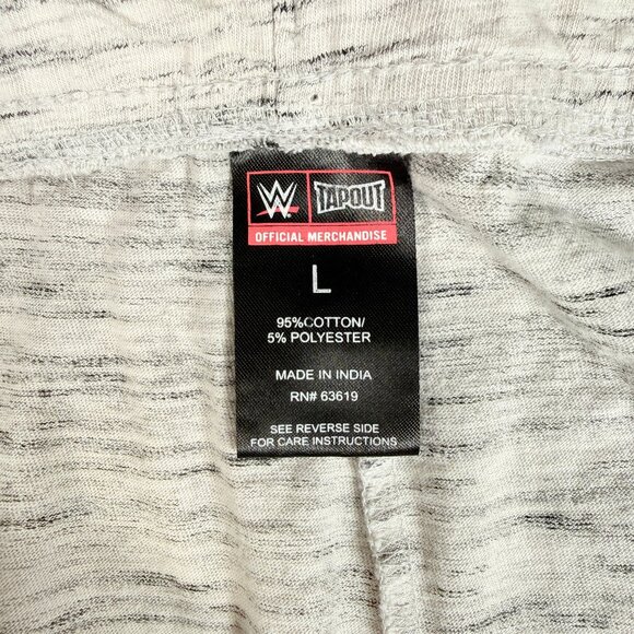 Tapout WWE Womens Gray Capri Workout Yoga Sweatpants Size Large Cotton Logo - Picture 3 of 7